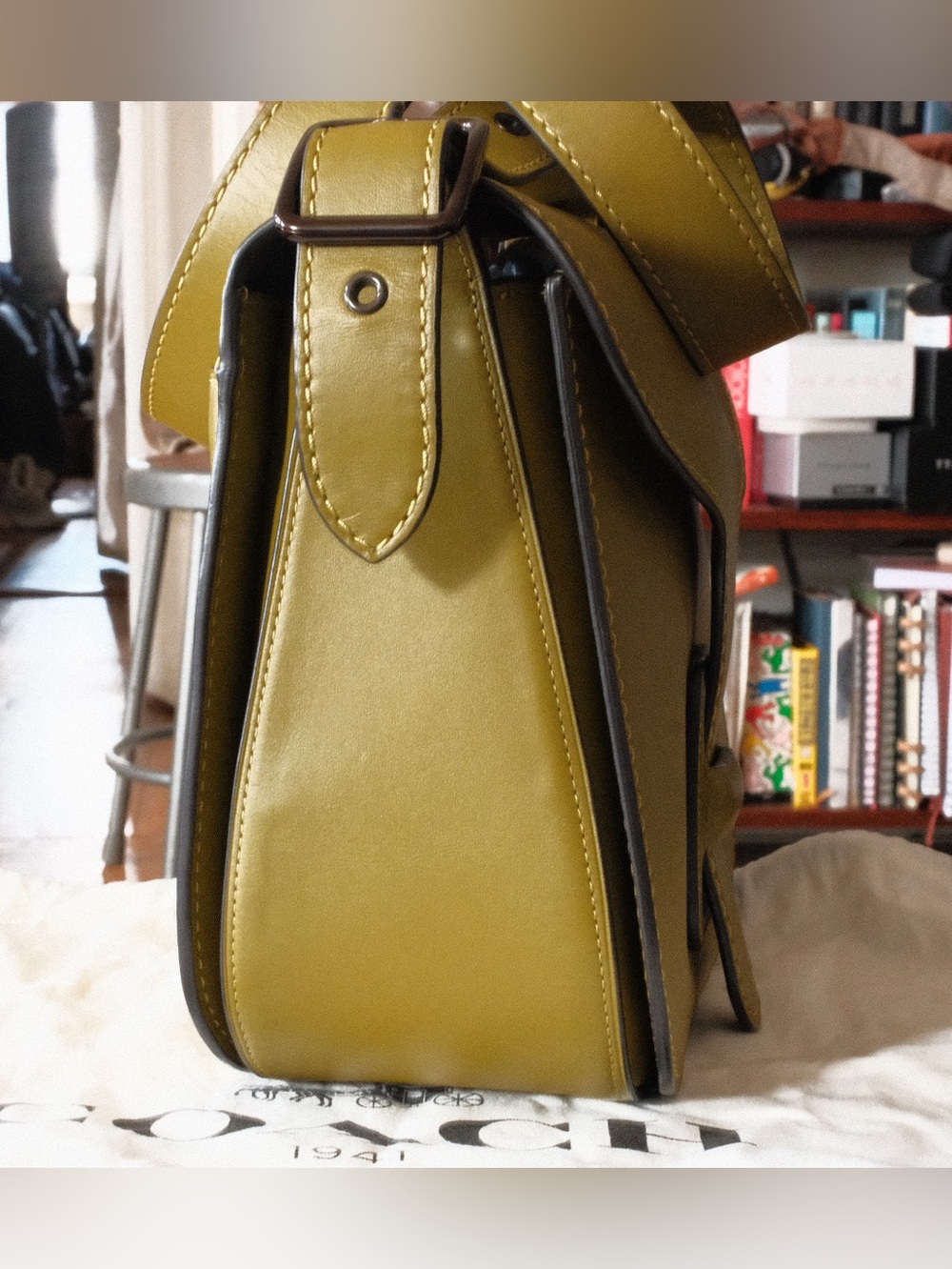 Coach Olive Green Archive Courier 1941 Crossbody Saddle Bag - Women - Picture 5 of 9